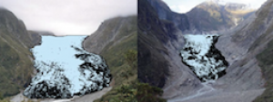 Fox Glacier 10 year Challenge